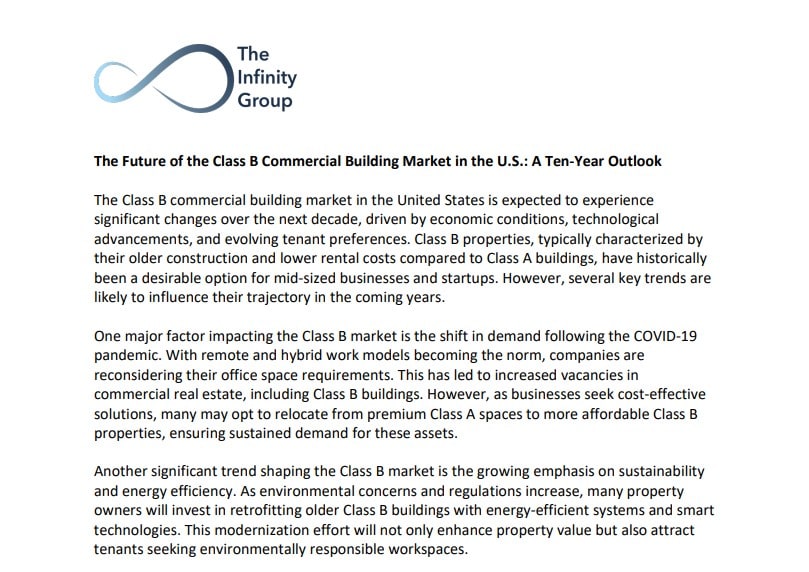 The Future of the US Class B Commercial Building Market screenshot